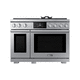 cocina con horno de gas / 6 fuegos / 2 hornos / de limpieza manual