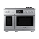 cocina con horno de gas / 6 fuegos / 2 hornos / de limpieza manual