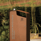 cubo de basura público / autoportante / de acero pintado / con cenicero integrado