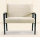 sillón médico de tejido / de madera / bariátrico / beis