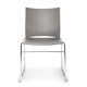 silla de visita contemporánea / de interior / de metal / con base metálica