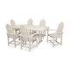 conjunto de mesa y silla contemporáneo / de composite / rectangular / de exterior