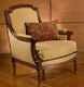 sillón de estilo / de tejido