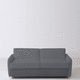 sofá cama / contemporáneo / de tejido / marrón