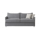 sofá cama / contemporáneo / de tejido / gris