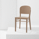 silla contemporánea / de interior / de tejido / de cuero