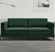 sofá cama / contemporáneo / de tejido / de cuero
