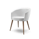 silla contemporánea / de interior / de tejido / con base de haya