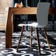 silla contemporánea / de interior / de tejido / de roble