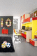 habitación para niños amarilla / unisex