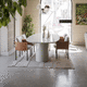 silla contemporánea / de interior / de tejido / de cuero