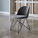 silla contemporánea / de interior / de terciopelo / de lana