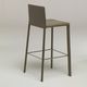 silla de bar contemporánea / de interior / de cuero / de metal