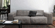 sofá modular / contemporáneo / de cuero / blanco