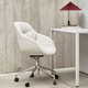 silla de oficina contemporánea / de interior / de tejido / de cuero