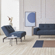 sillón bajo contemporáneo / de tejido / de cuero / de madera