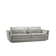 sofá contemporáneo / de tejido / gris / de madera maciza