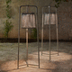 lámpara de pie / de aluminio pintado / de cuerda / contemporánea