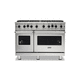 cocina con horno de gas / 1 horno / 8 fuegos / contemporánea