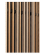 falso techo de madera maciza / de pino / tipo panel / para oficina