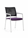 silla de visita contemporánea / de malla / apilable / para el sector profesional