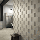 baldosa de gres porcelánico / pulida / 3D / de interior