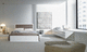 cama de matrimonio / contemporánea / tapizada / de cuero
