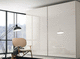 armario contemporáneo / de vidrio / con puertas batientes