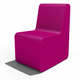 sillón bajo contemporáneo / de espuma de alta densidad recubierta / para el sector profesional