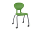 silla contemporánea / de interior / de poliuretano / con base de acero