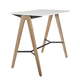 mesa alta contemporánea / de material laminado / de melamina / con base de haya