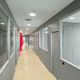 tabique fijo / laminado / acristalado / para oficina