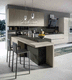 cocina contemporánea / de material laminado / en L / sin pomos