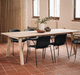 mesa de comedor contemporánea / de roble / de nogal / de madera aceitada