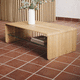 mesa de centro contemporánea / de roble / de nogal / de madera aceitada
