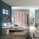 habitación para niños azul / de madera lacada / unisex