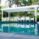pérgola autoportante / adosada / de aluminio termolacado / con láminas móviles