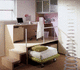 escritorio contemporáneo / de madera / con cama nido / con base formada por paneles