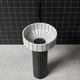lavabo con base / de piedra natural / acabado mate / redondo