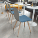silla de visita contemporánea / de interior / de madera / de plástico
