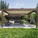 pérgola autoportante / adosada / de aluminio / de acero