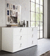 cómoda contemporánea / de madera lacada / no especificado / blanca