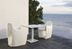 mesa contemporánea / de aluminio / redonda / rectangular