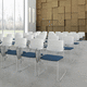 silla de conferencia contemporánea / de polipropileno / de acero / con base metálica