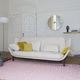 sofá cama / contemporáneo / de tejido / gris