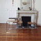 mesa nido contemporánea / de madera maciza / de vidrio / de HPL