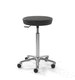 taburete de peluquería contemporáneo / de cuero artificial / con base de 5 puntos / con ruedas