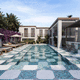 mosaico de interior / de exterior / para piscina / de pared