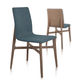 silla contemporánea / de interior / de tejido / de roble