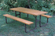 mesa de pícnic contemporánea / de madera / de aluminio / de plástico